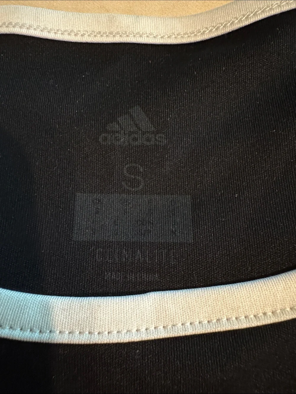adidas Black & White Athletic Training Tee